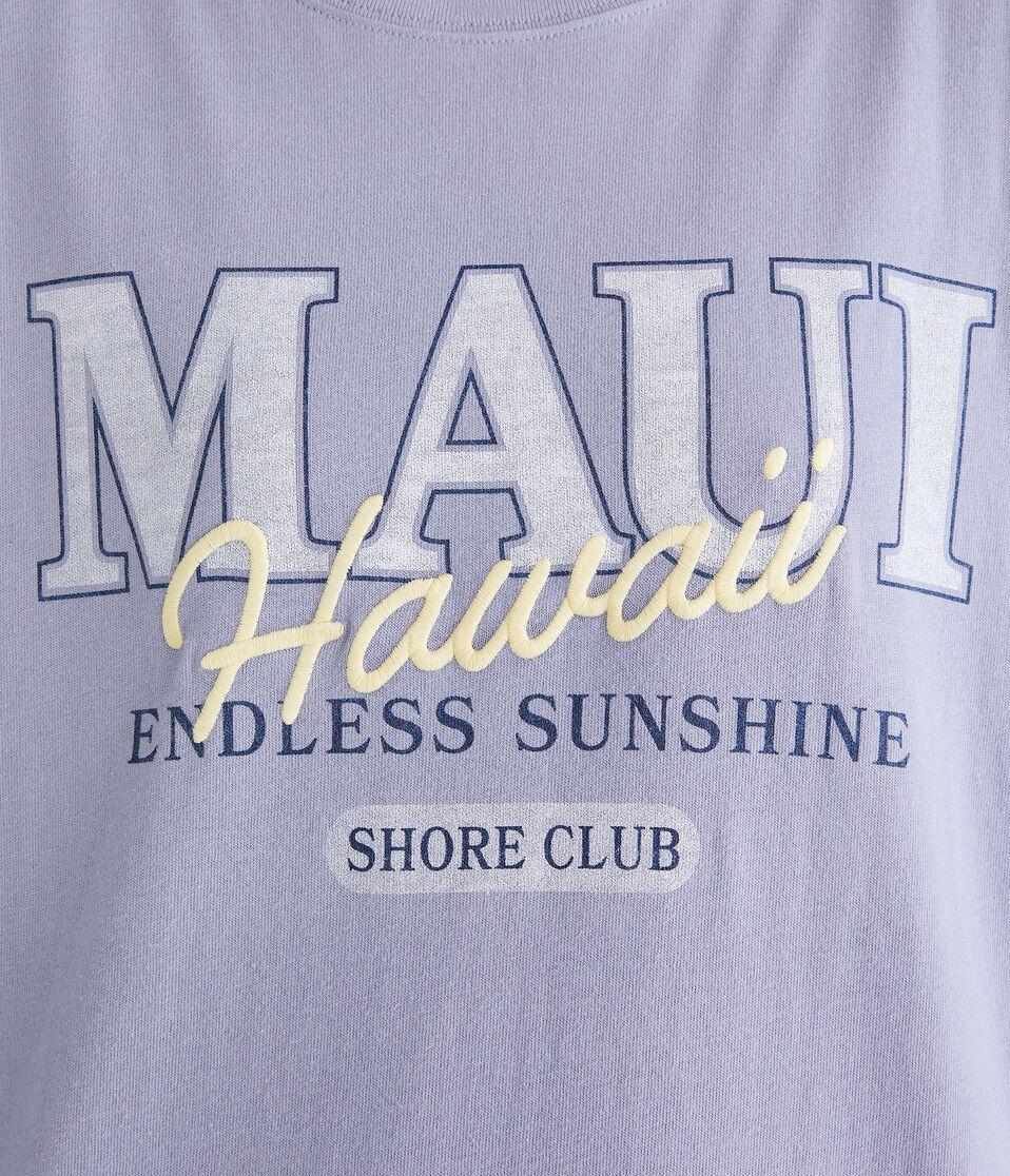 Aéropostale Maui Shore Club Boyfriend Graphic Tee Nightshadow Blue