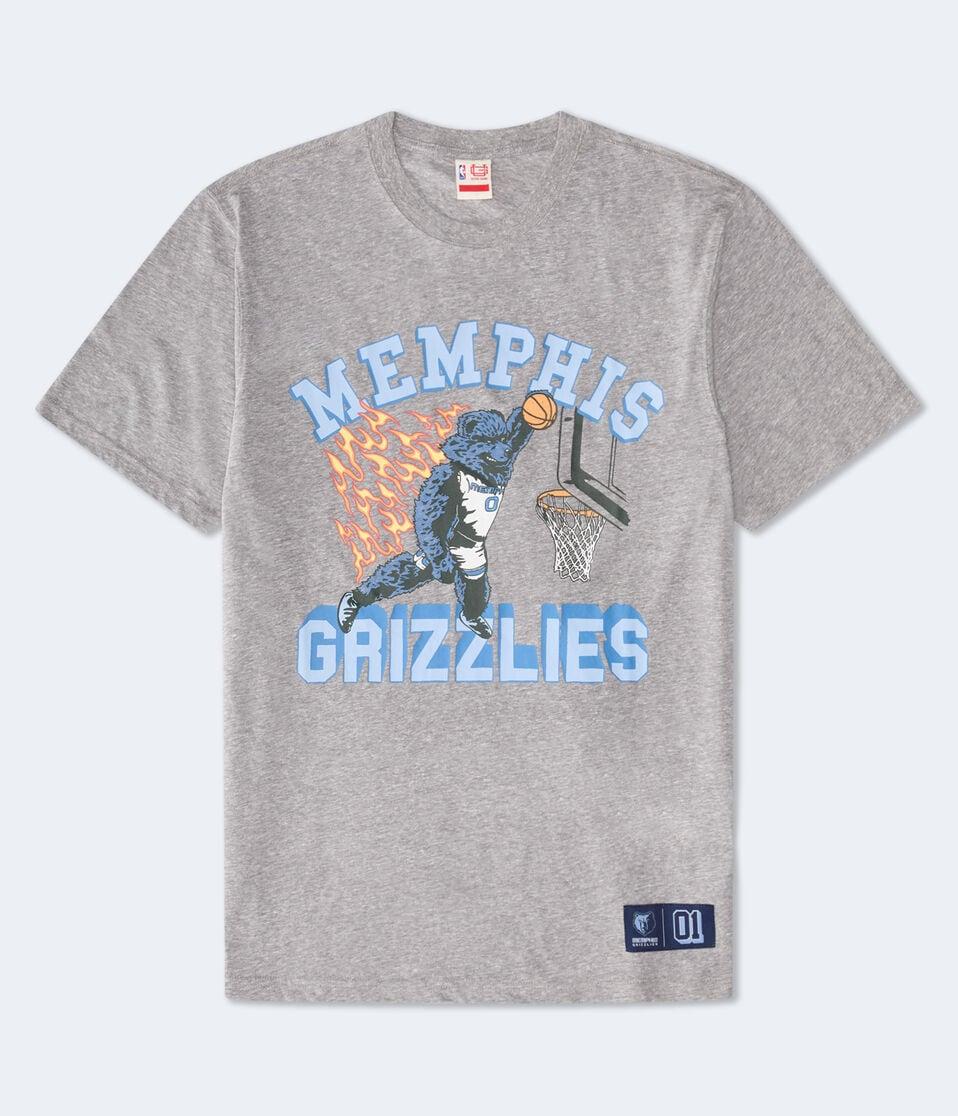 aéropostale Memphis Grizzlies Mascot Relaxed Graphic Tee grey
