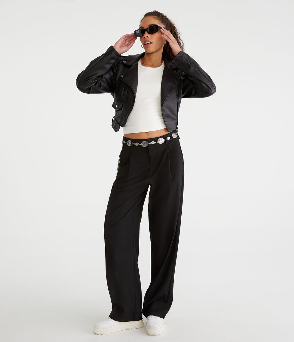 Aéropostale Menswear Stretch Twill Trouser Black Fox