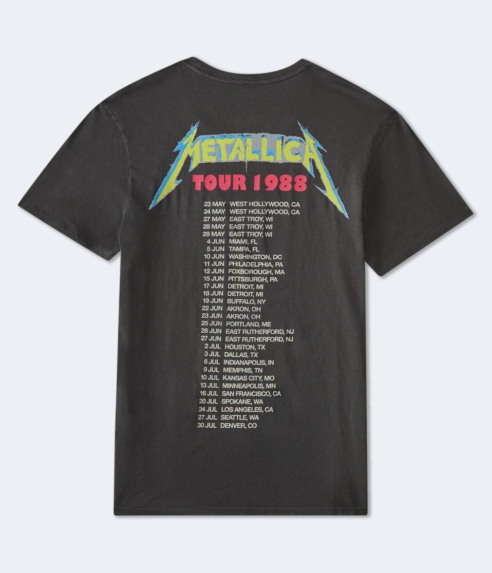 Aéropostale Metallica Tour 1988 Relaxed Graphic Tee Black Fox
