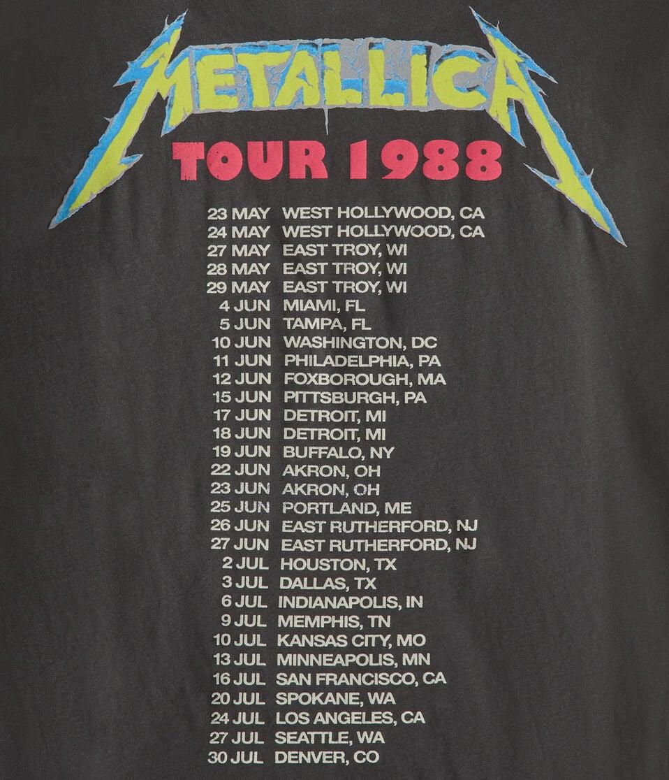 Aéropostale Metallica Tour 1988 Relaxed Graphic Tee Black Fox