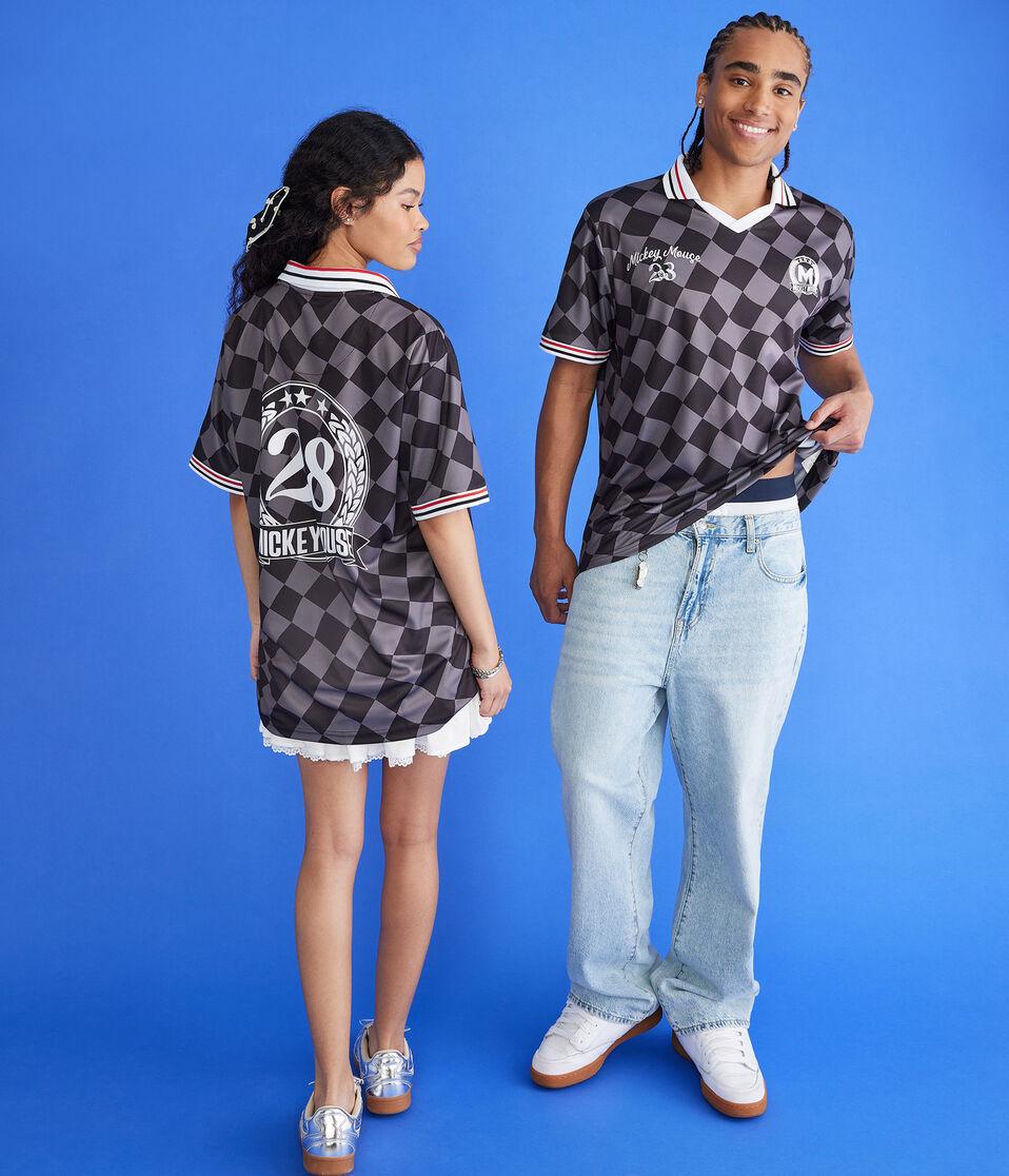 Aéropostale Mickey & Friends | Aero Mickey Mouse 28 Checkered Top Black Fox