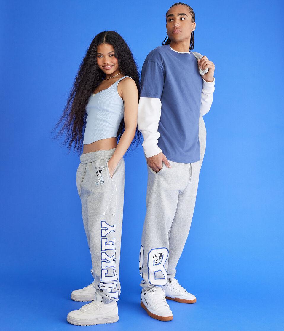 Aéropostale Mickey & Friends | Aero Mickey Mouse 28 Jogger Sweatpants Grey