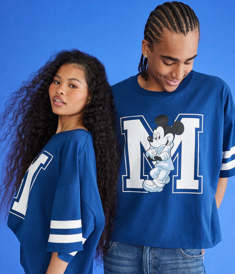 Aéropostale Mickey & Friends | Aero Mickey Mouse Boxy Relaxed Graphic Tee Blue