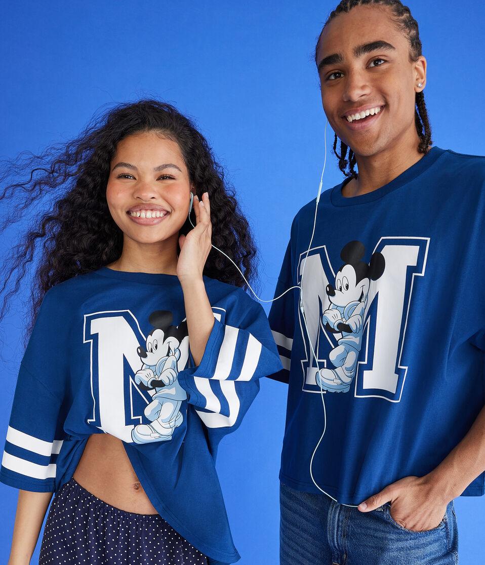 Aéropostale Mickey & Friends | Aero Mickey Mouse Boxy Relaxed Graphic Tee Blue