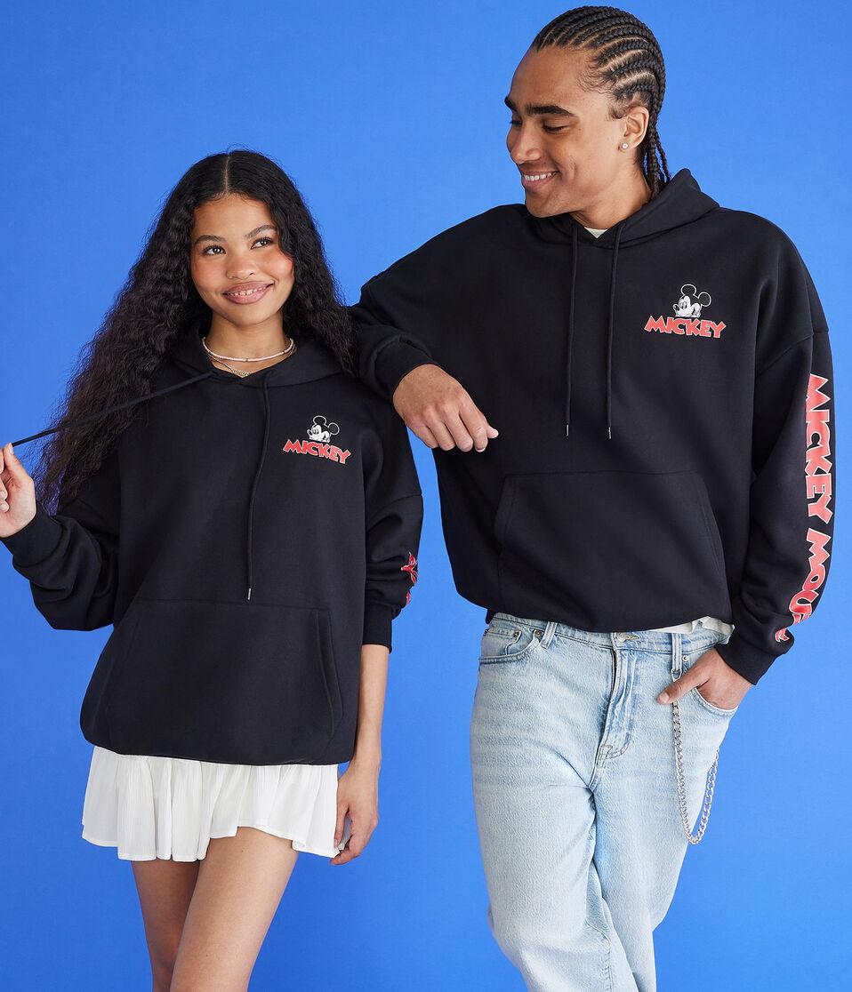 Aéropostale Mickey & Friends | Aero Mickey Mouse Icon Pullover Hoodie Black