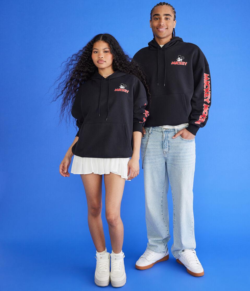 Aéropostale Mickey & Friends | Aero Mickey Mouse Icon Pullover Hoodie Black