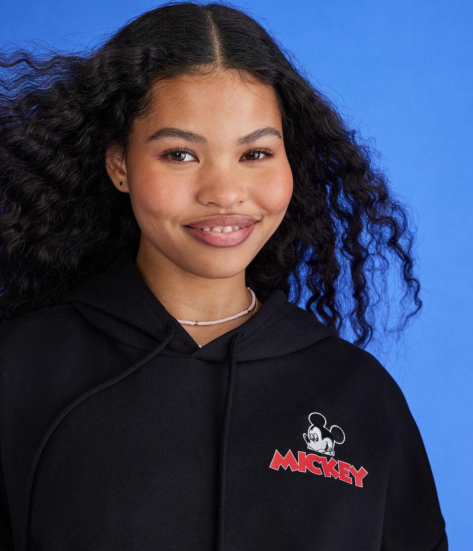 Aéropostale Mickey & Friends | Aero Mickey Mouse Icon Pullover Hoodie Black