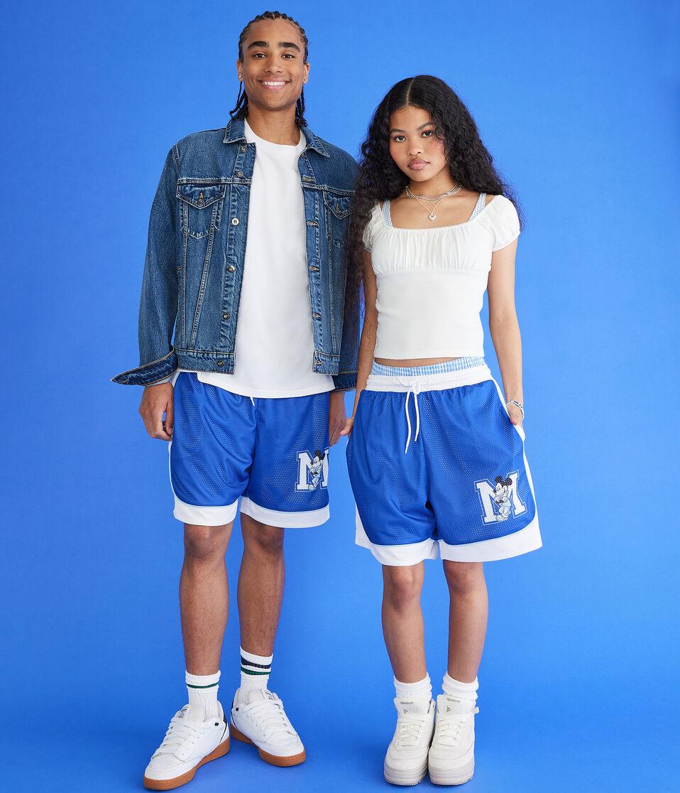 Aéropostale Mickey & Friends | Aero Mickey Mouse M Mesh Shorts 6.25" Blue