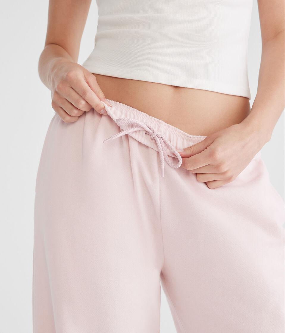 Aéropostale Mid-Rise Straight Leg Sweatpants Peach Whip