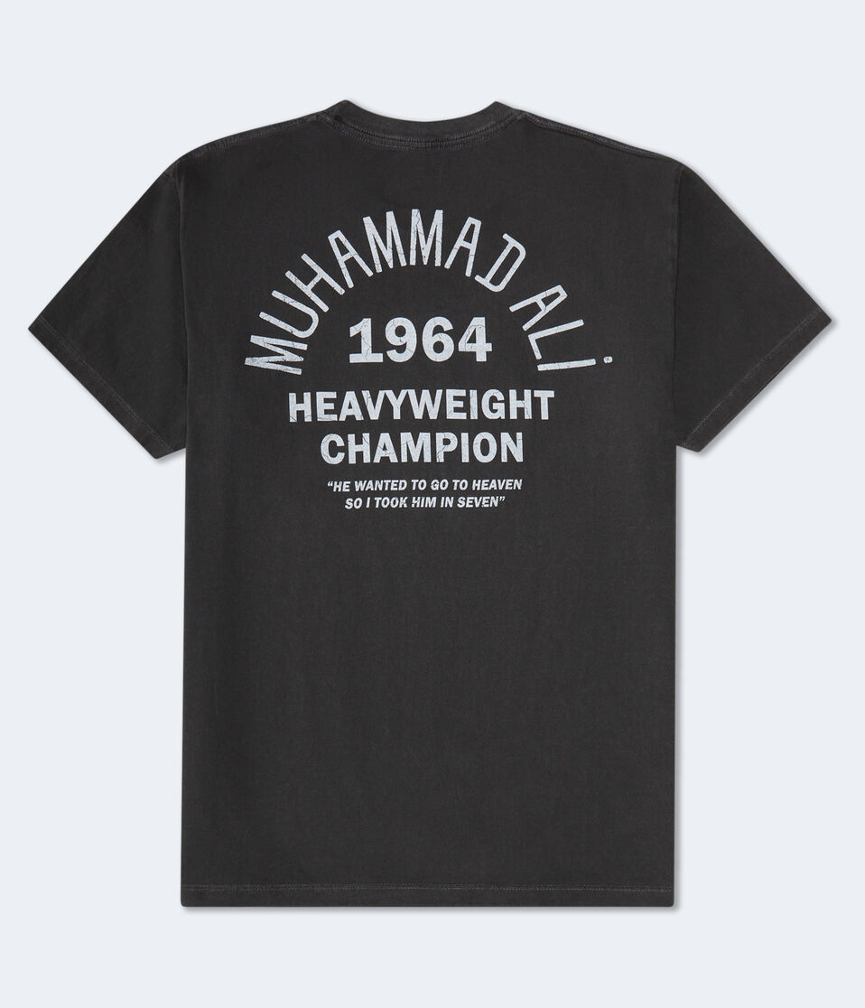 Aéropostale Muhammad Ali Heaven In Seven Relaxed Graphic Tee Black