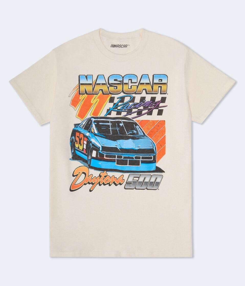 aéropostale NASCAR Daytona 500 Relaxed Graphic Tee cream
