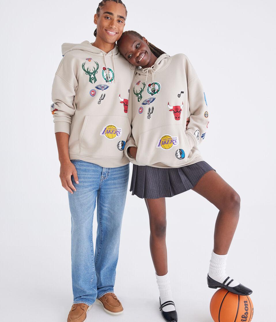 Aéropostale NBA Team Logos Pullover Hoodie Canvas Tote