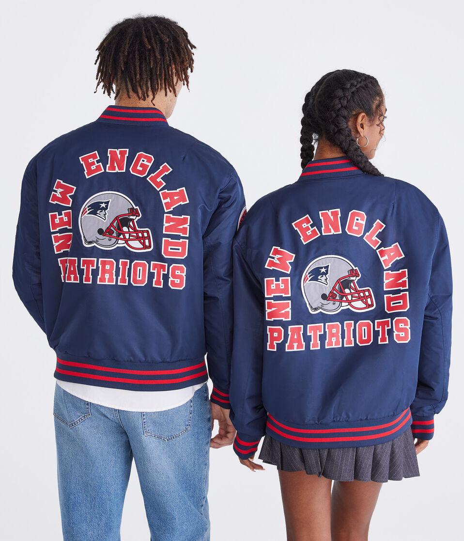 aéropostale New England Patriots Helmet Bomber Jacket blue
