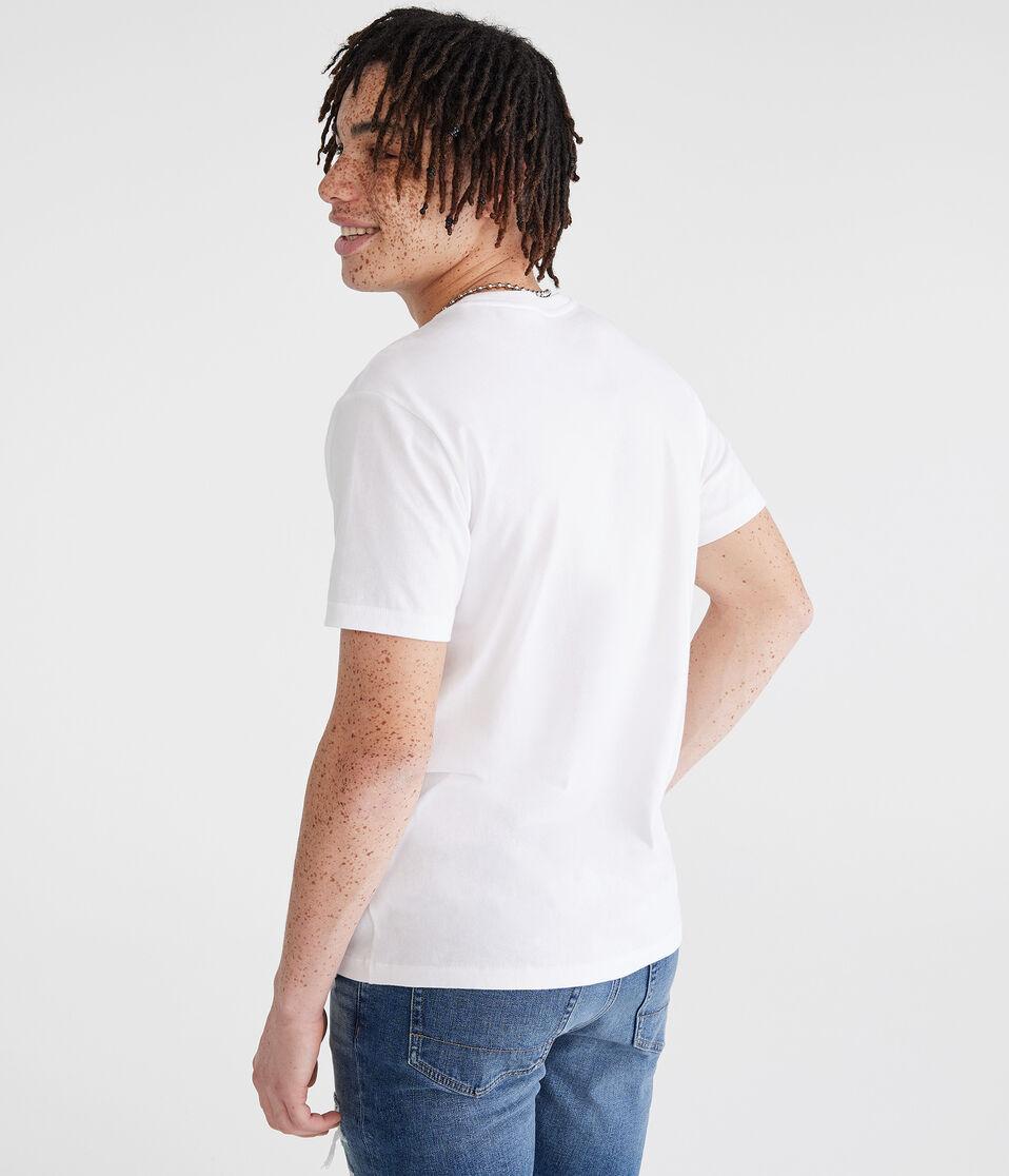 Aéropostale New York 87 Appliqué Graphic Tee Bleach