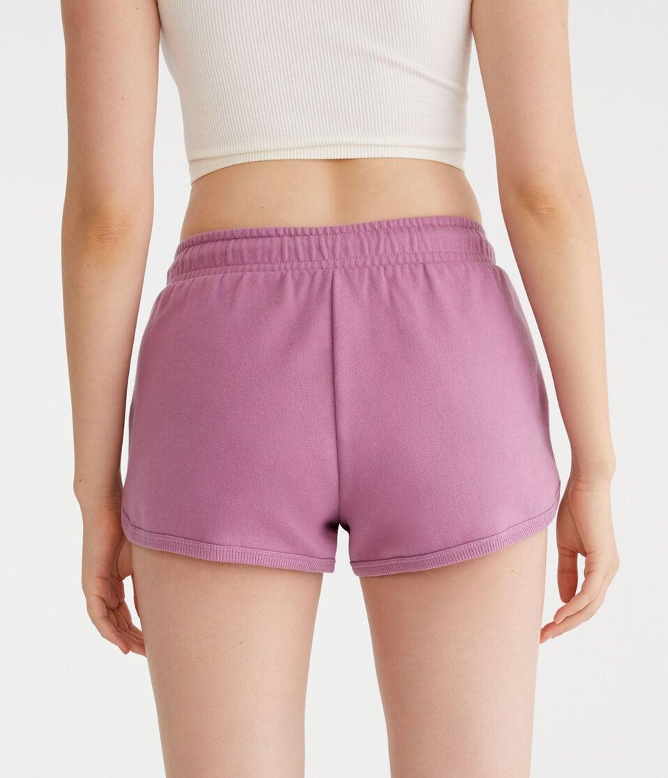 Aéropostale NY 87 High-Rise Dolphin Shorts Burgundy