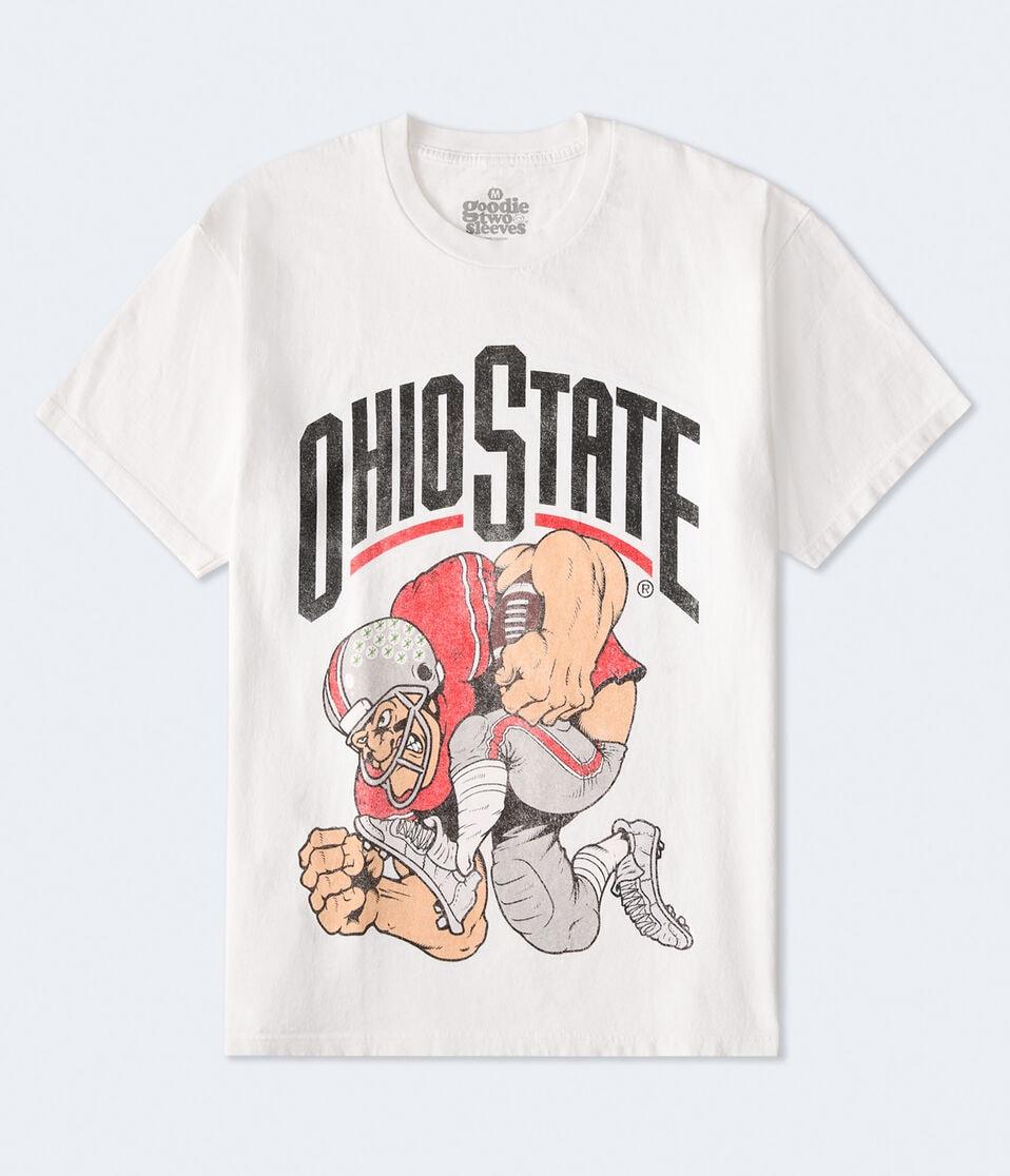 aéropostale Ohio State Football Relaxed Graphic Tee white