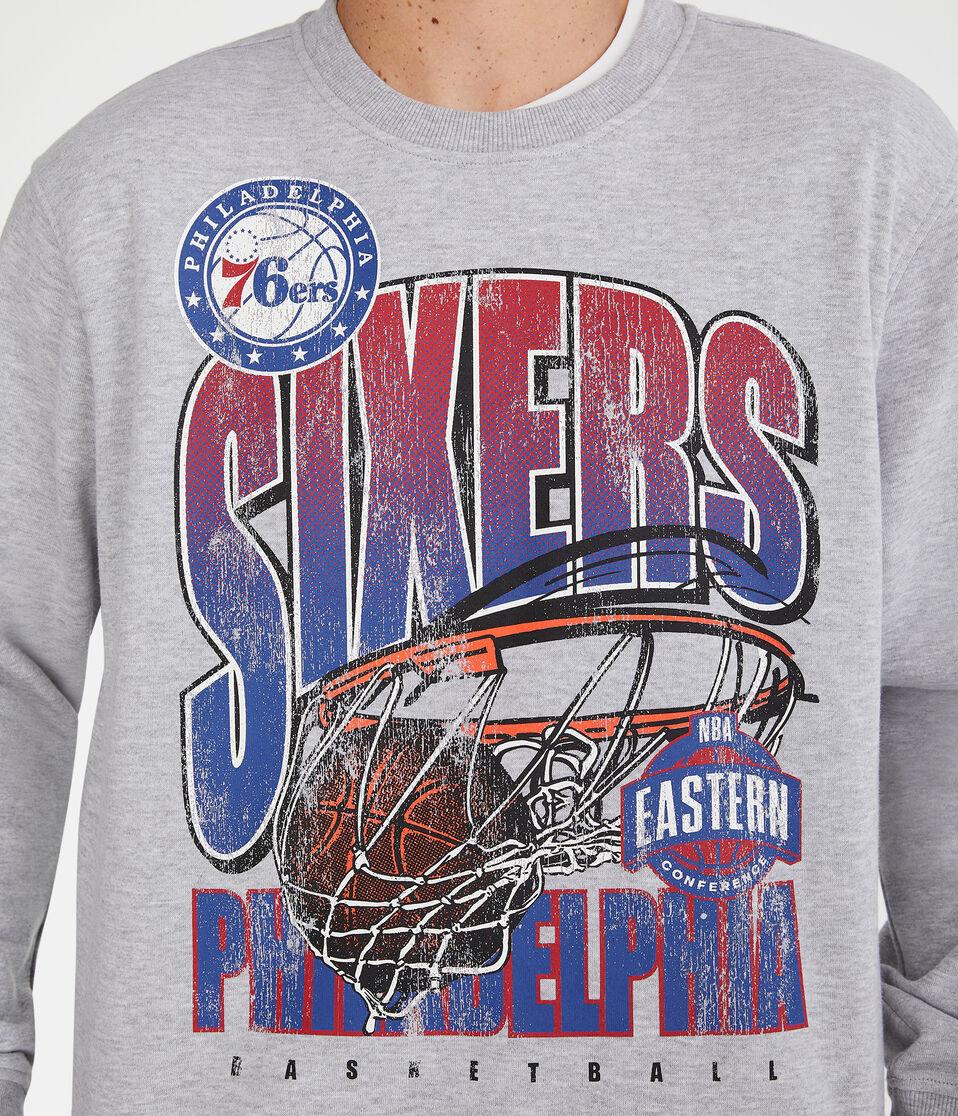 Aéropostale Philadelphia 76ers Crew Sweatshirt Light Heather Grey