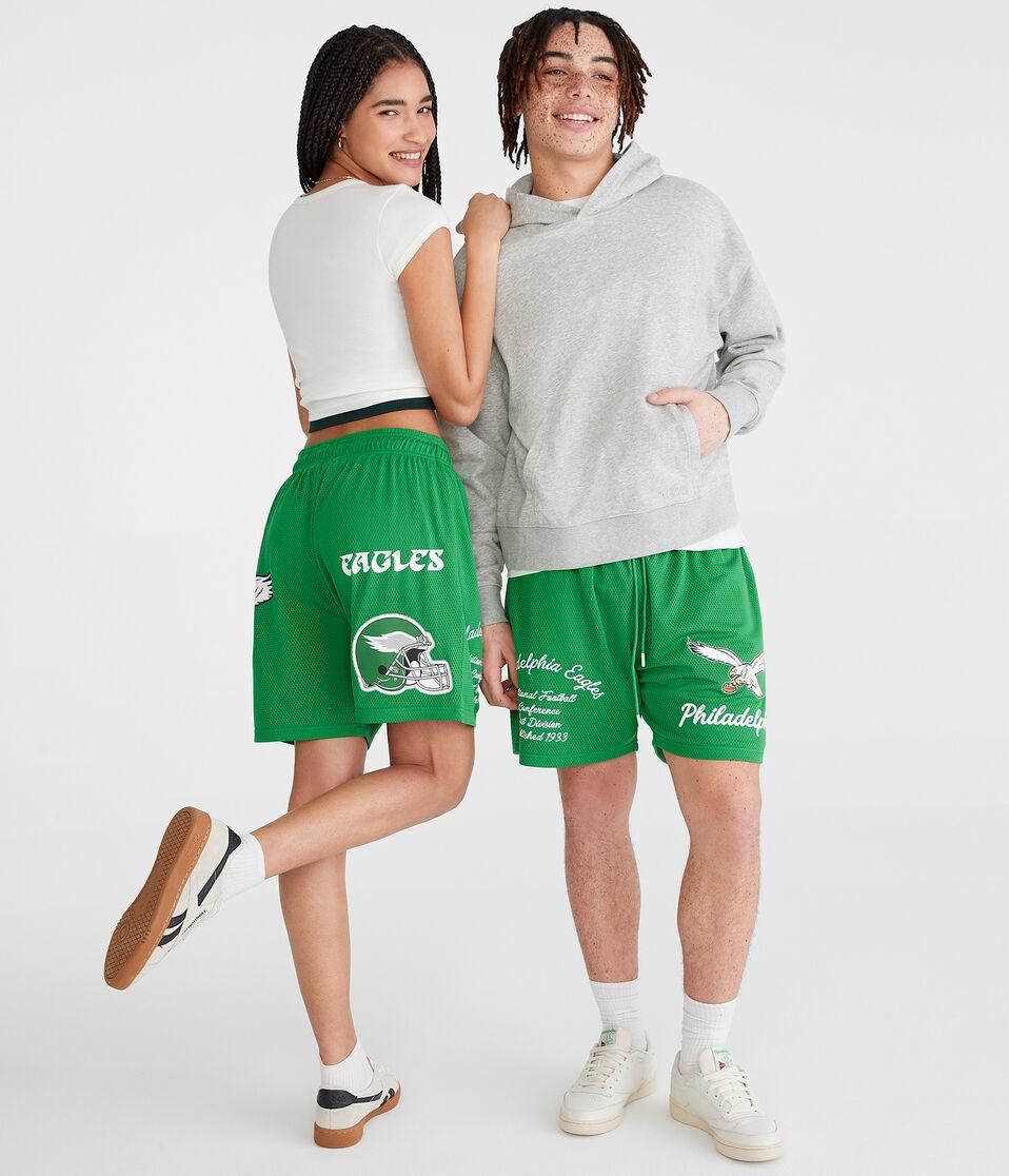 Aéropostale Philadelphia Eagles Mesh Shorts 6" Green