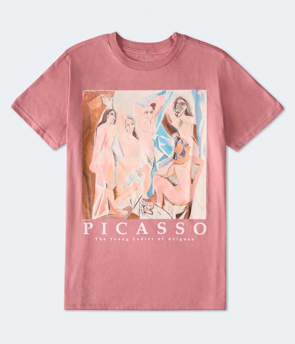 aéropostale Picasso Ladies Of Avignon Relaxed Graphic Tee pink