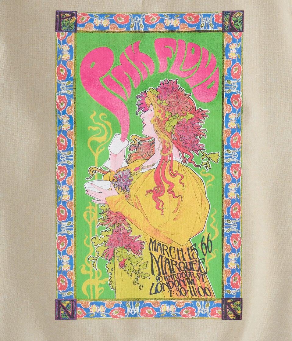 Aéropostale Pink Floyd Marquee London Crew Sweatshirt Tan