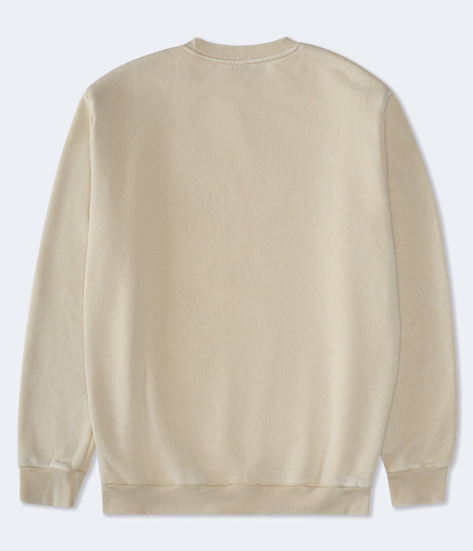 Aéropostale Pink Floyd Marquee London Crew Sweatshirt Tan