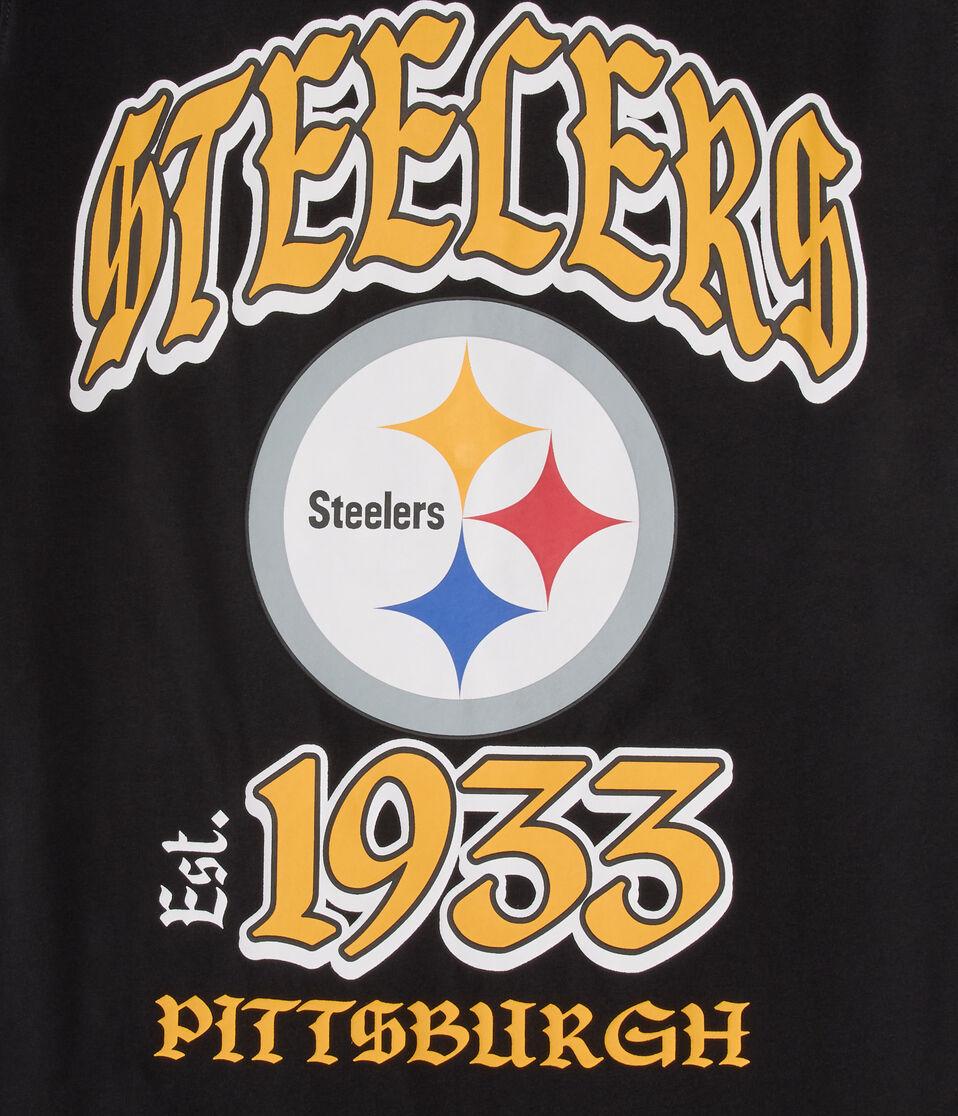 Aéropostale Pittsburgh Steelers Helmet Relaxed Graphic Tee Black