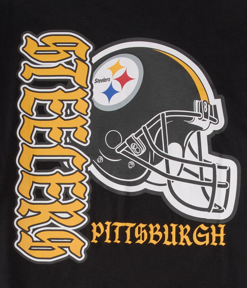 Aéropostale Pittsburgh Steelers Helmet Relaxed Graphic Tee Black