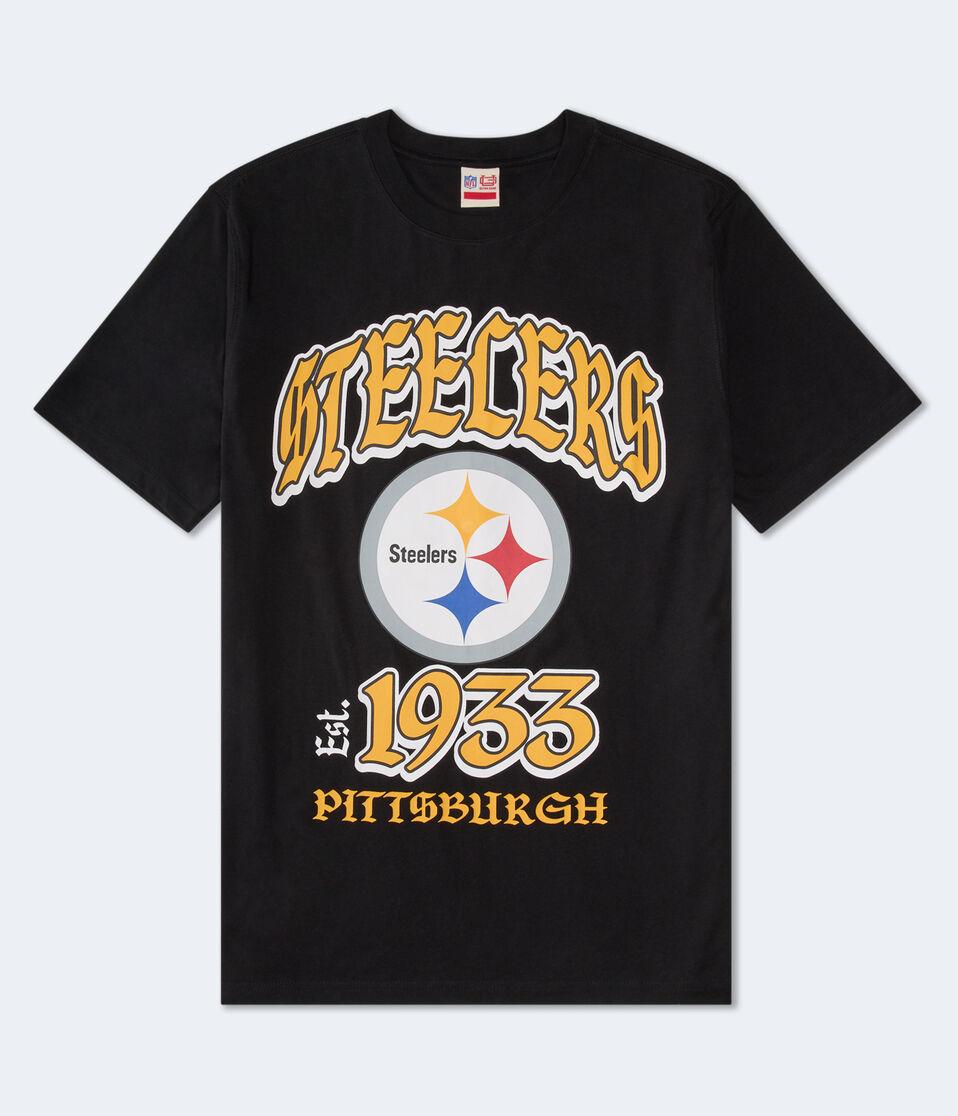 aéropostale Pittsburgh Steelers Helmet Relaxed Graphic Tee black