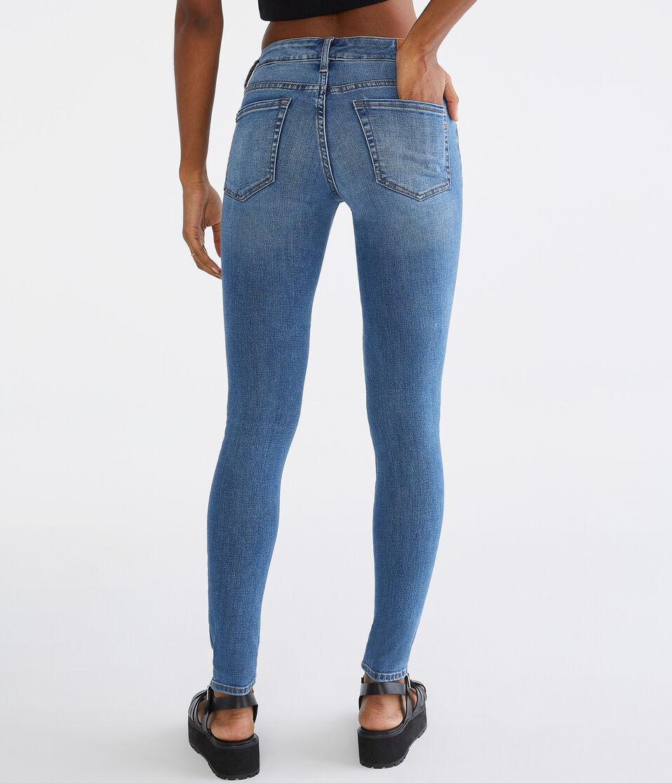 Aéropostale Premium Seriously Stretchy Low-Rise Jegging Medium Wash