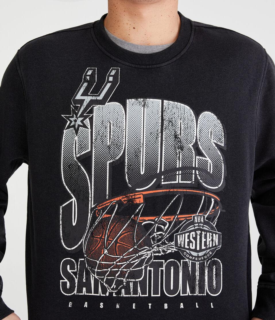 Aéropostale San Antonio Spurs Crew Sweatshirt Black