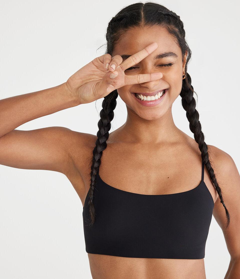 Aéropostale Seriously Soft Contour Scoop Bra Black Fox