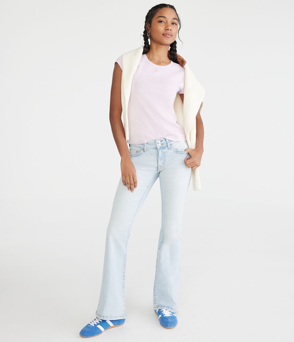 Aéropostale Seriously Soft Shrunken Tee Winsome Orchid
