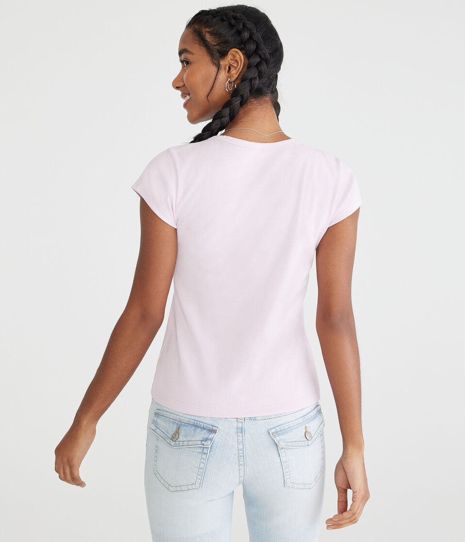Aéropostale Seriously Soft Shrunken Tee Winsome Orchid