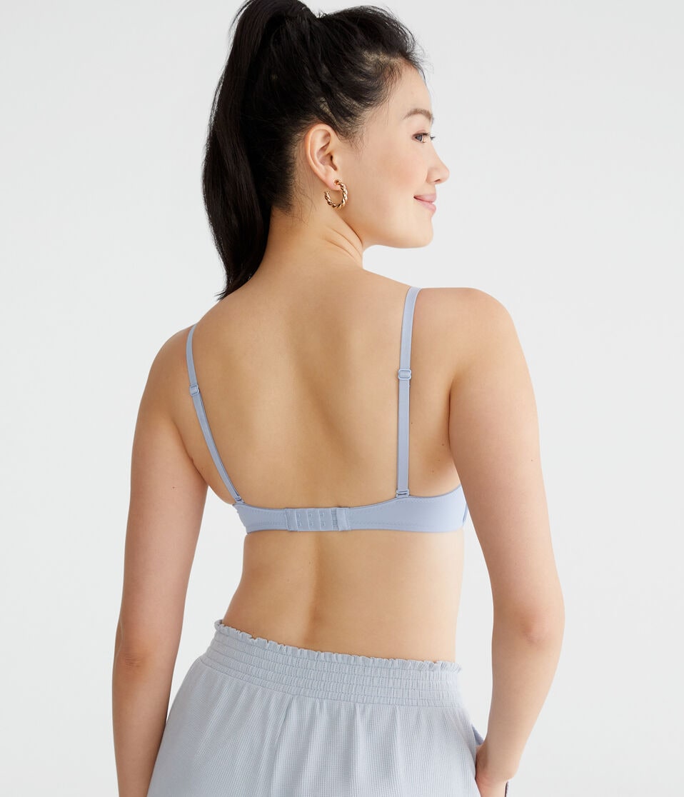 Aéropostale Seriously Soft Smooth Molded V-Neck Push-Up Bra Cascade Coast