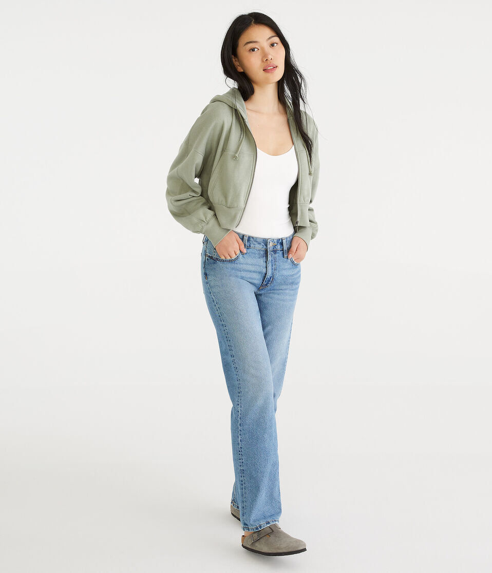 Aéropostale Seriously Soft Smooth V-Neck Bodysuit Cream