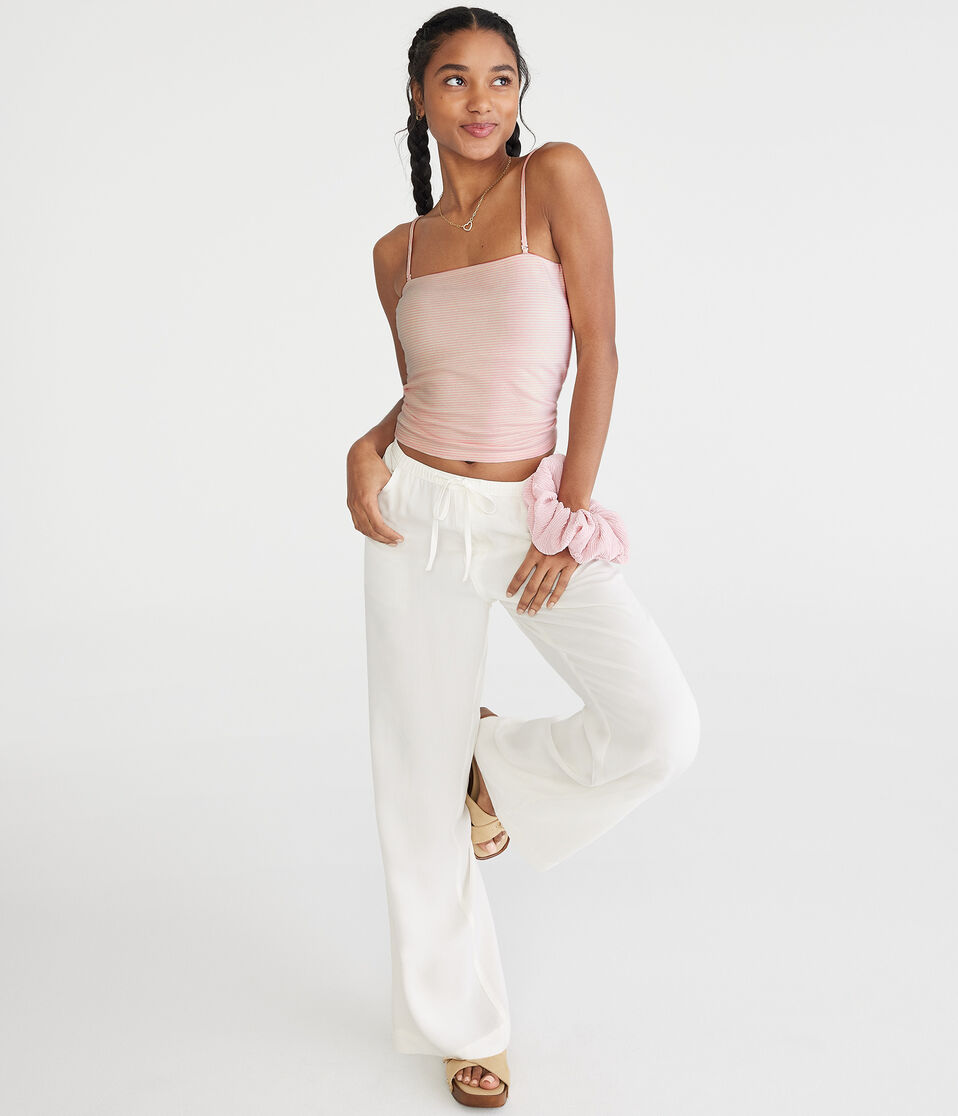 Aéropostale Seriously Soft Striped Everyday Tube Top Lotus Pink