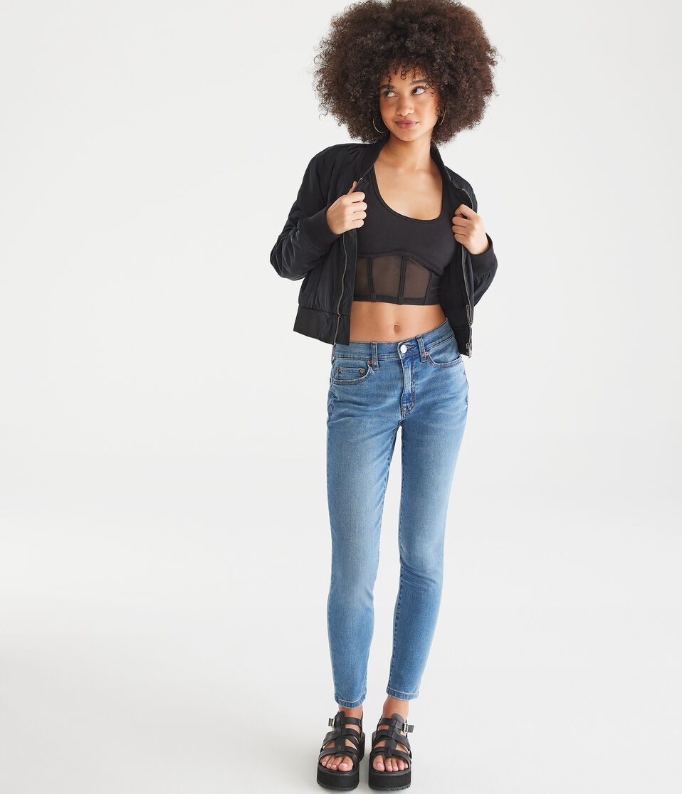 Aéropostale Seriously Stretchy High-Rise Jegging Medium Wash