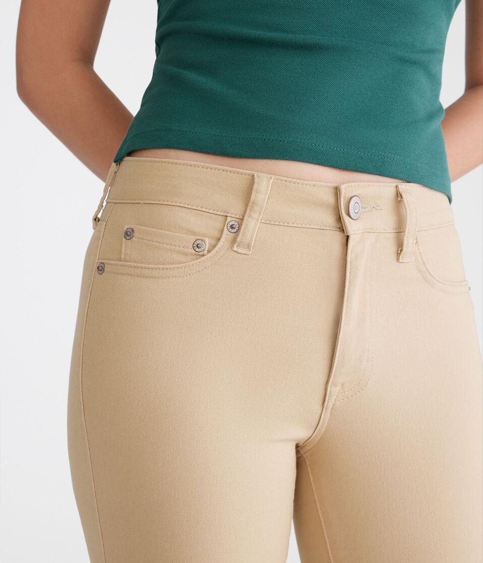 Aéropostale Seriously Stretchy High-Waisted Uniform Jeggings Summer Tan