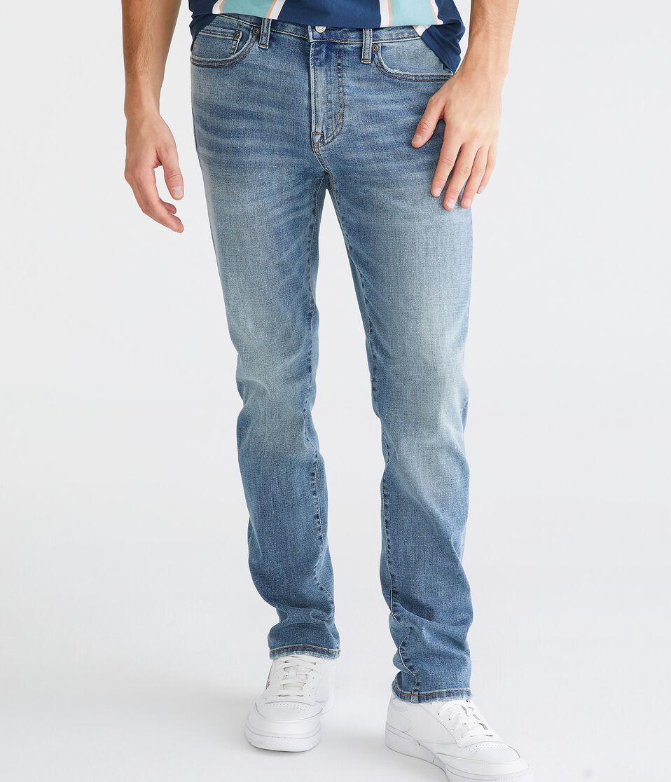 Aéropostale Skinny Premium Jean With COOLMAX® Technology Medium Wash
