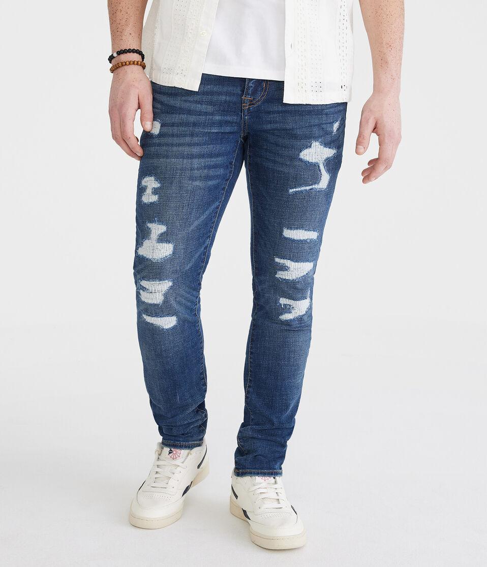 Aéropostale Skinny Premium Jean With COOLMAX® Technology Medium Wash