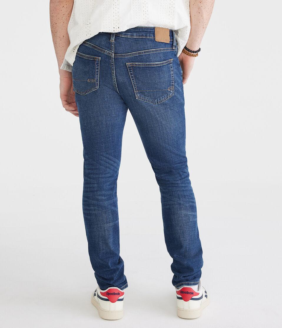 Aéropostale Skinny Premium Jean With COOLMAX® Technology Medium Wash