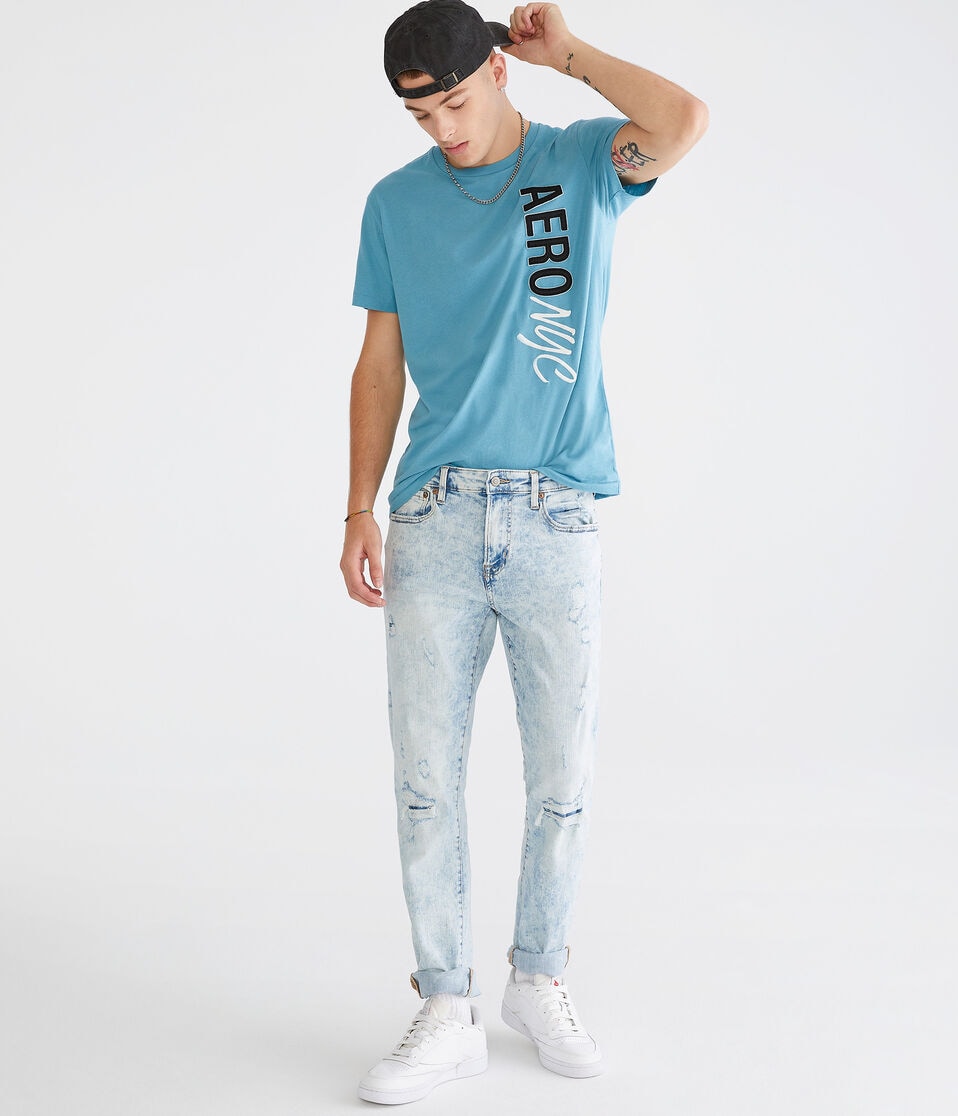 Aéropostale Slim Premium Jean With LYCRA® FREEF T® Technology Light Wash