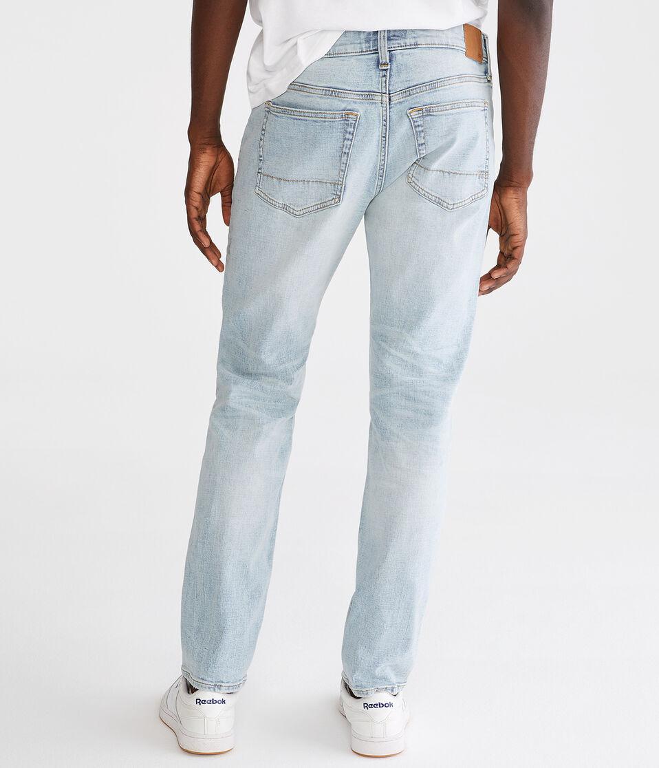 Aéropostale Slim Premium Max Stretch Jean With COOLMAX® Technology Light Wash
