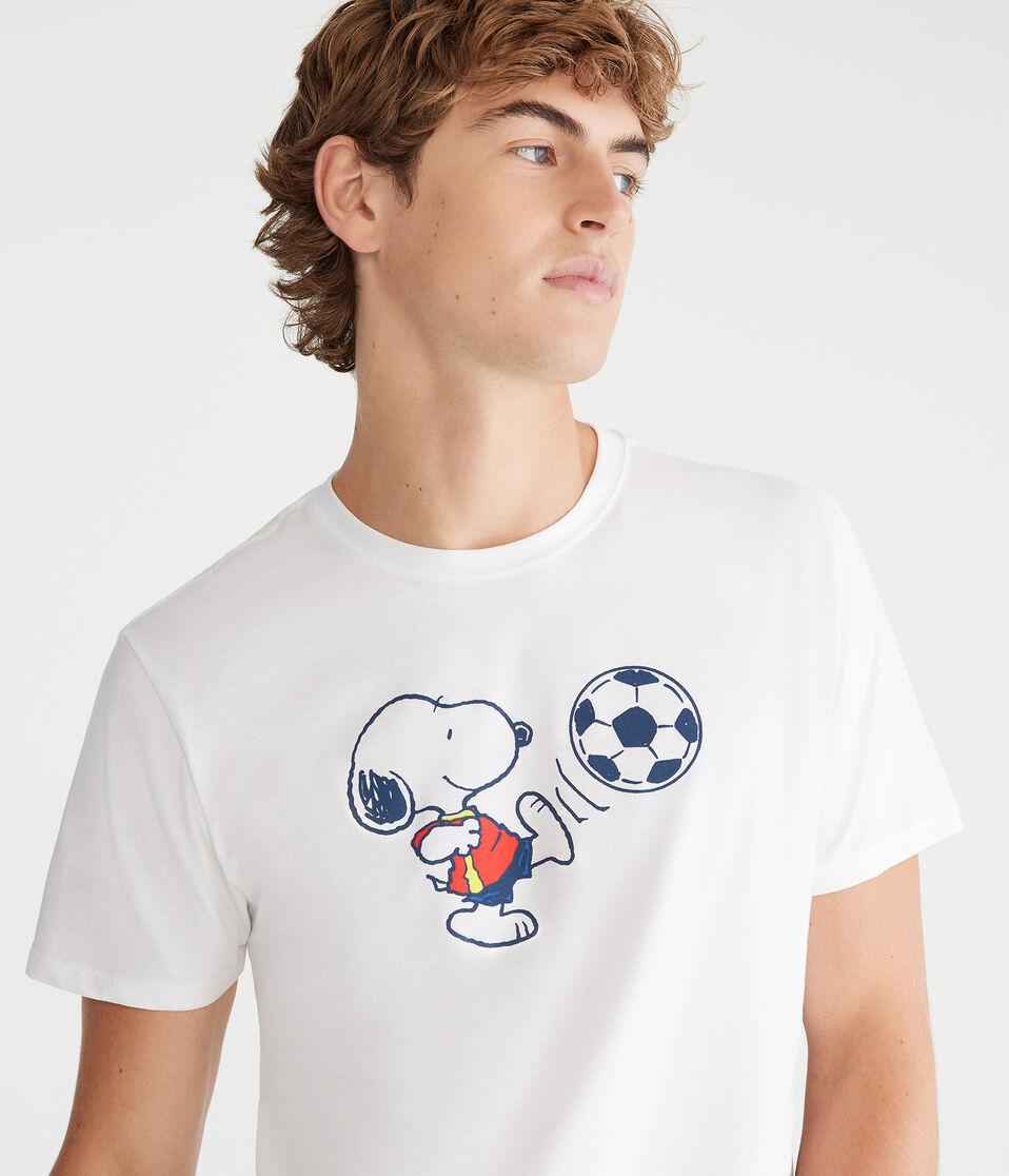 Aéropostale Snoopy Soccer Relaxed Graphic Tee White