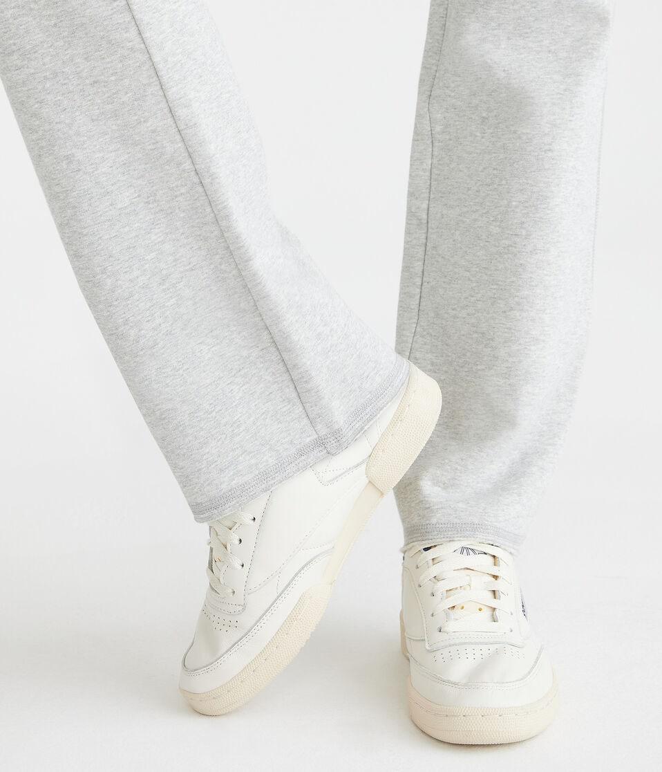 Aéropostale Solid Fit & Flare Sweatpants Light Heather Grey
