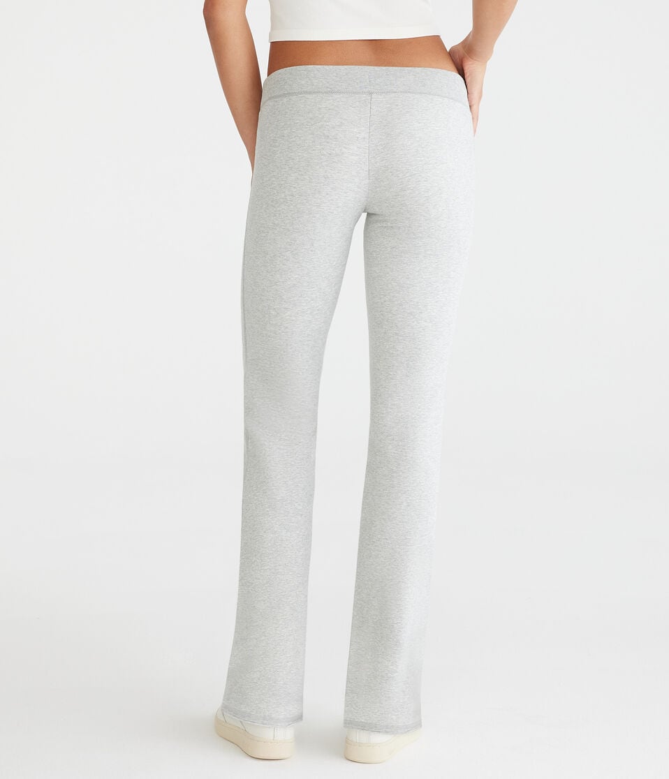 Aéropostale Solid Fit & Flare Sweatpants Light Heather Grey
