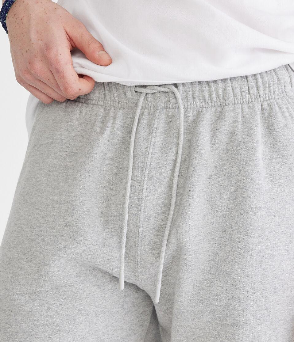 Aéropostale Solid Fleece Shorts 5.5" Light Heather Grey