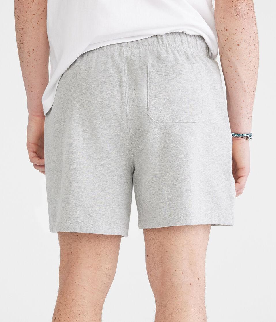 Aéropostale Solid Fleece Shorts 5.5" Light Heather Grey