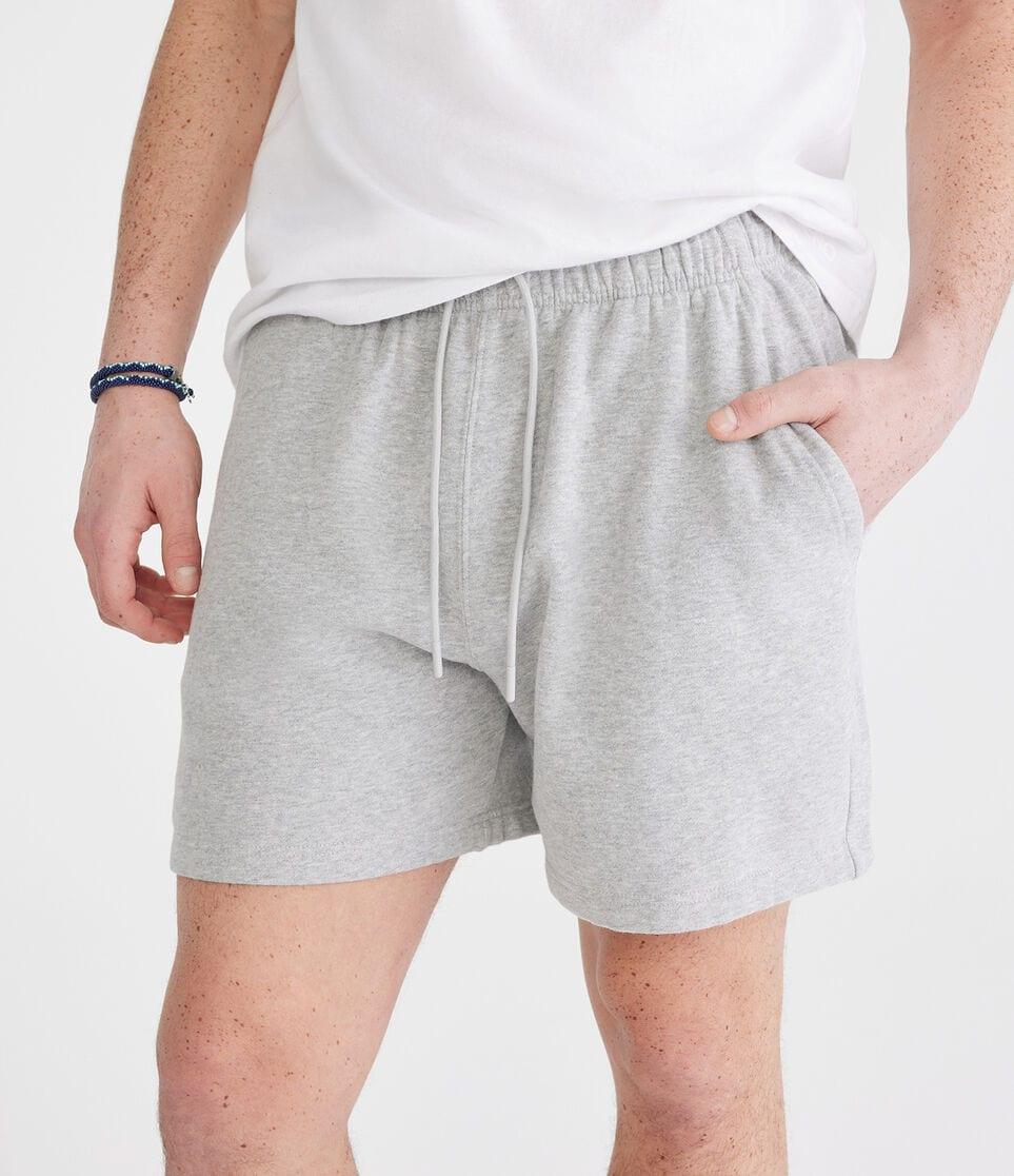 aéropostale Solid Fleece Shorts 5.5" light heather grey